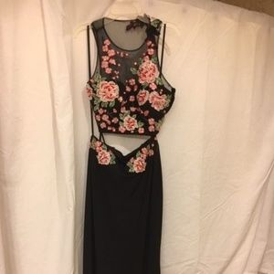 2 piece size 2 prom dress
